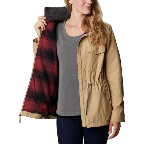 Columbia Women's Tanner Ranch Lined Jacket, Color - Sand, Size - Large - Picture 2 of 3